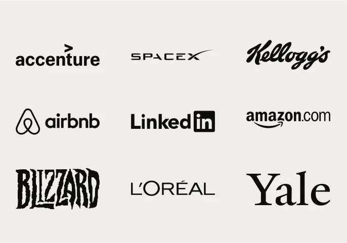 Advertisers' logos