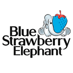 Blue Strawberry Elephant logo