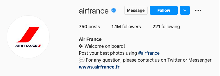 Example of Air France