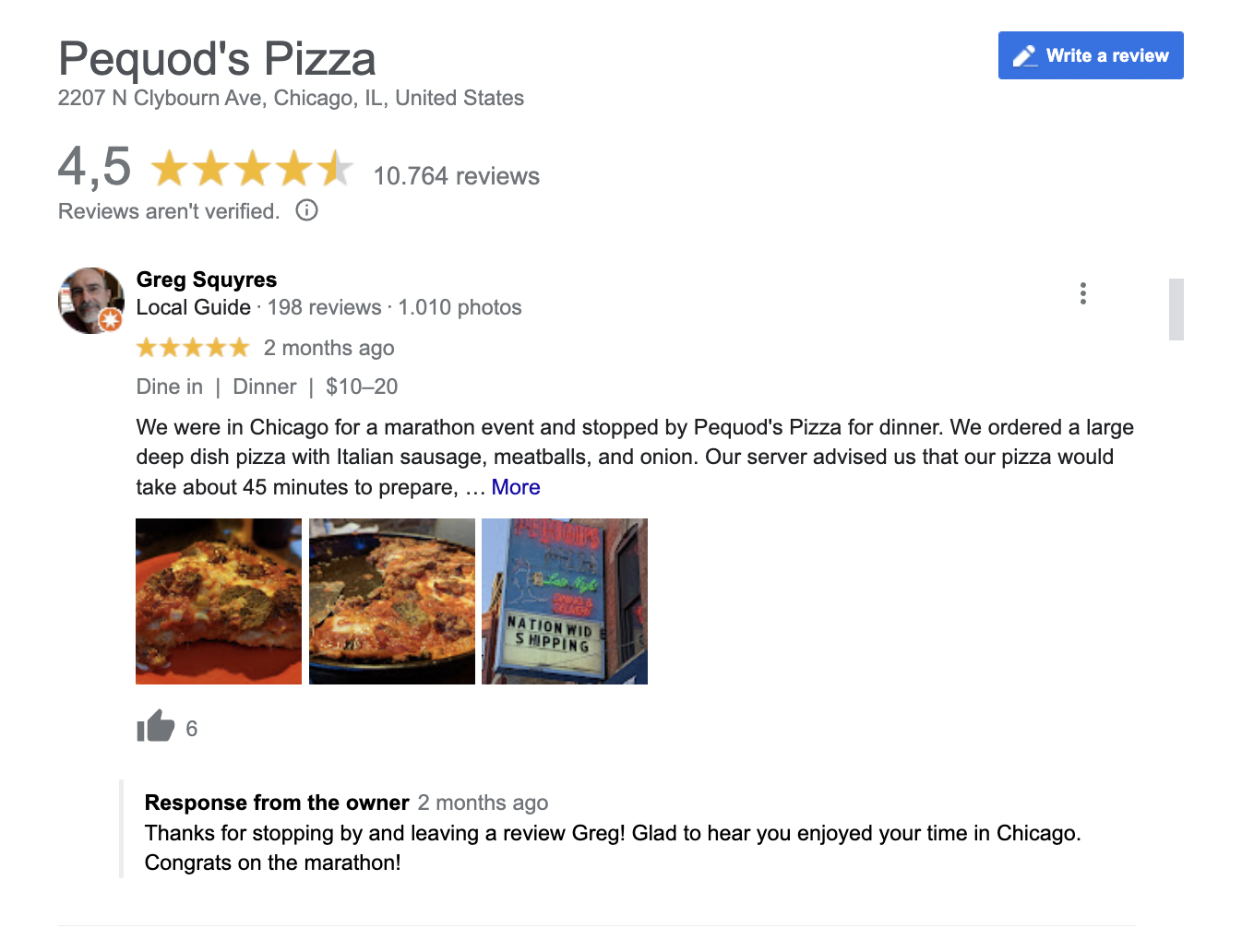 pizza reviews on google, demand generation strategy