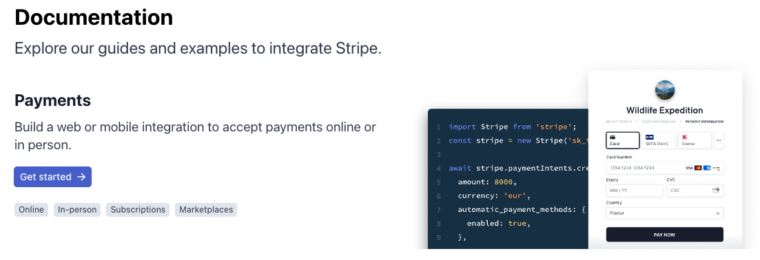 stripe for backend developers