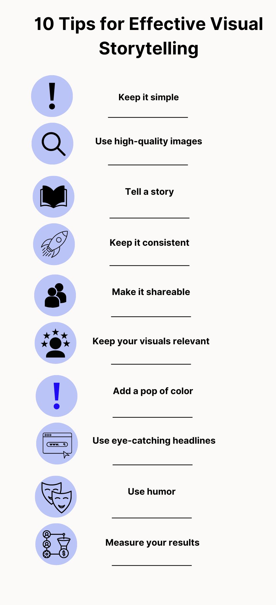tips for visual storytelling